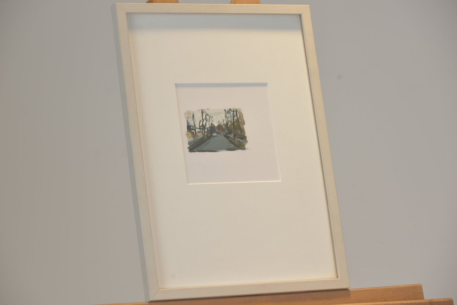 Allee, Jochen Pankrath, 2009, Oil On Paper, Framed photo Art