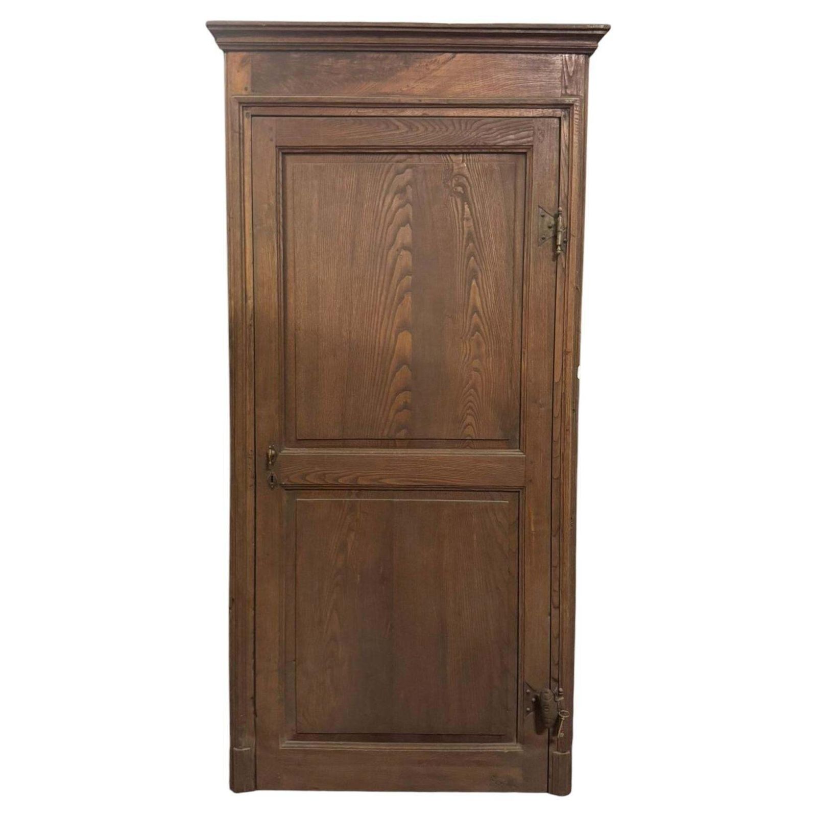 Single Leaf Chestnut Door, Complete With Frame, Italy