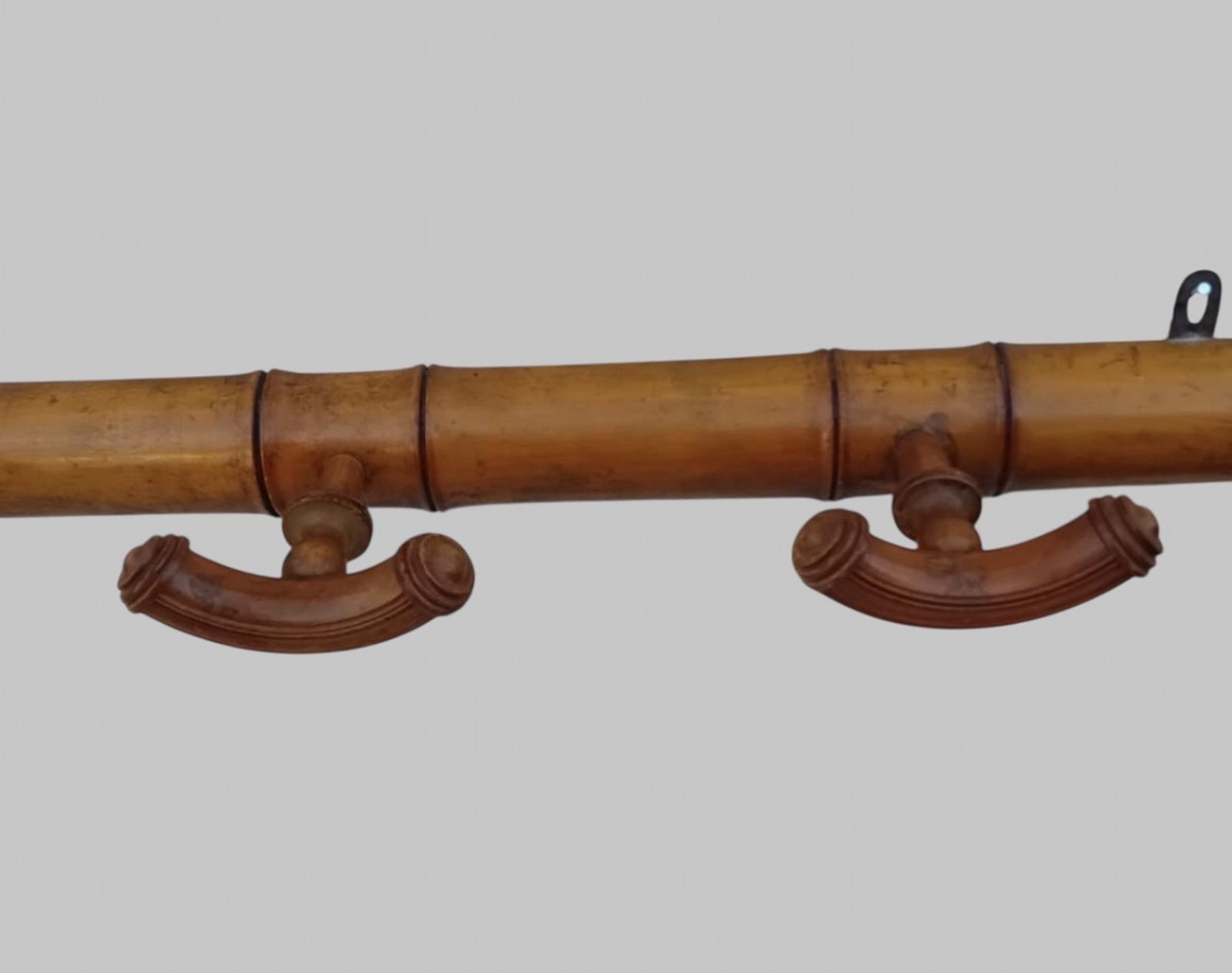 French Antique Faux Bamboo Wall Coat Rail photo Furniture