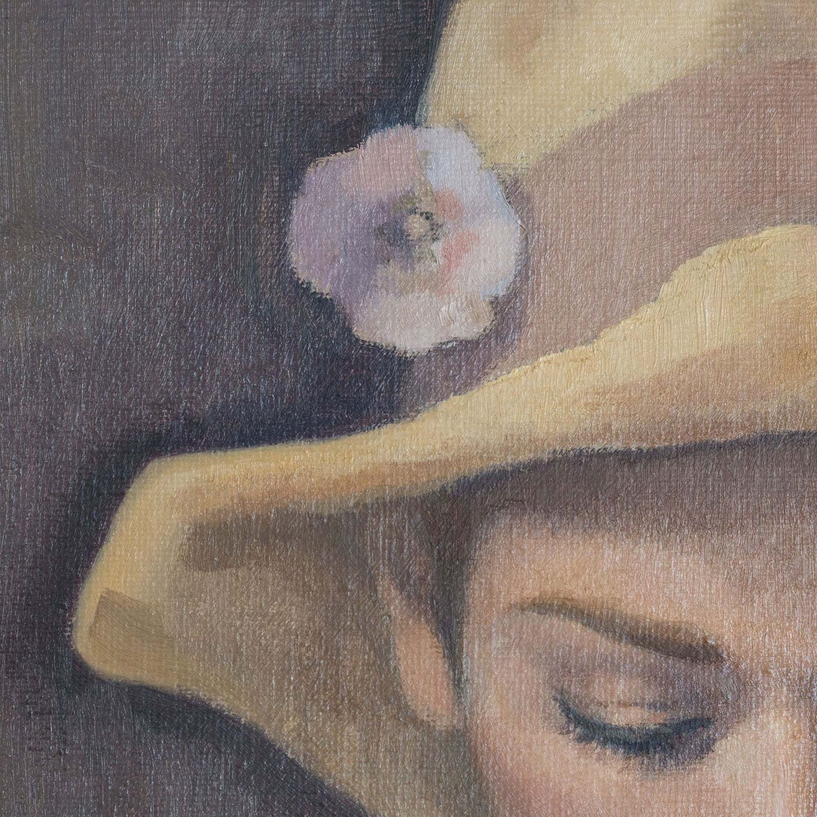 Meisje Met Blokfluit – Gesigneerd Olieverf Op Doek photo buy