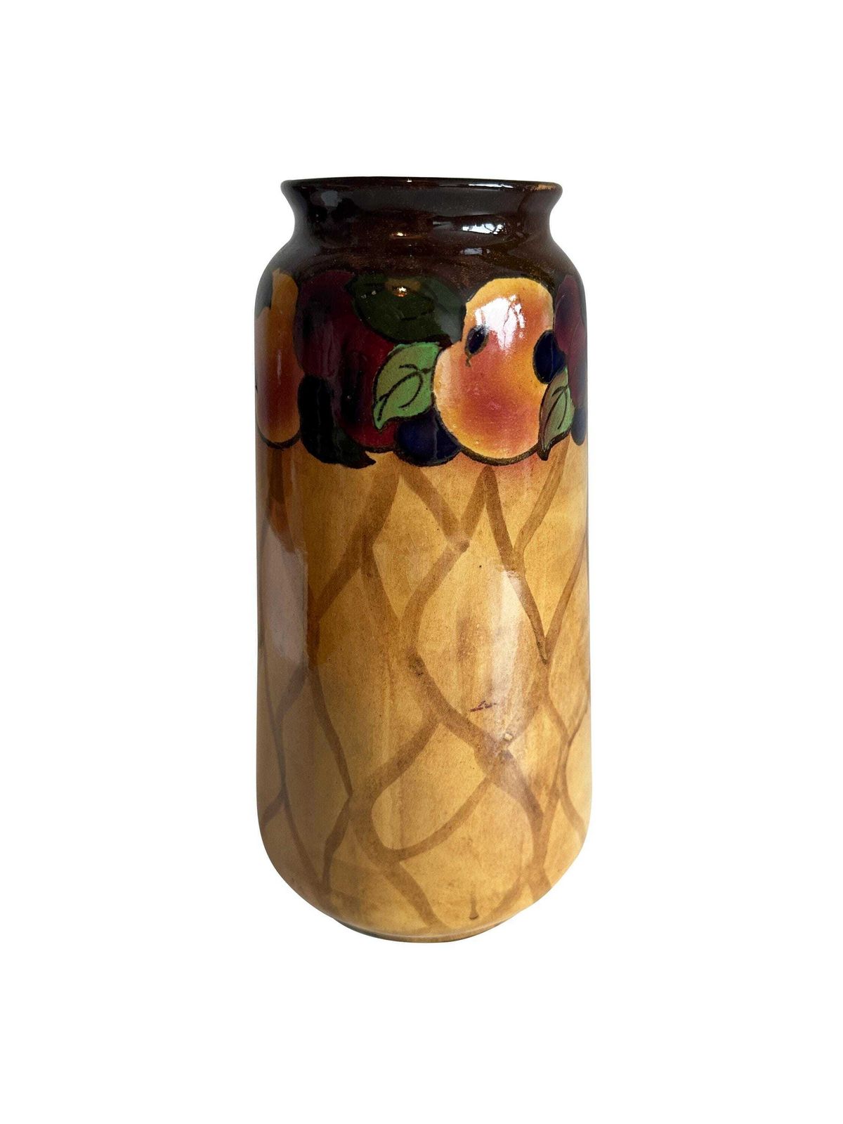 Antique Pair Of Royal Stanley Vases – Hand Painted Art Deco Jacobean Ware Made In England photo 165.0
