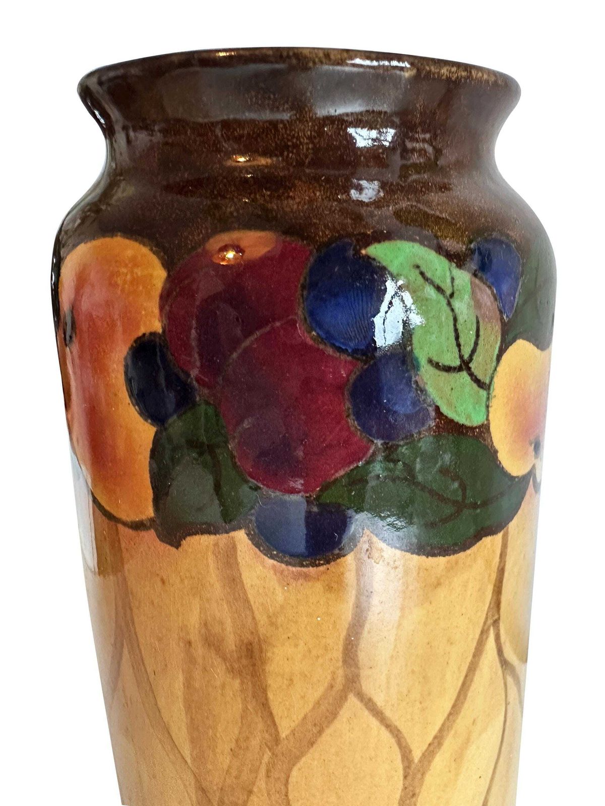 Antique Pair Of Royal Stanley Vases – Hand Painted Art Deco Jacobean Ware Made In England photo buy