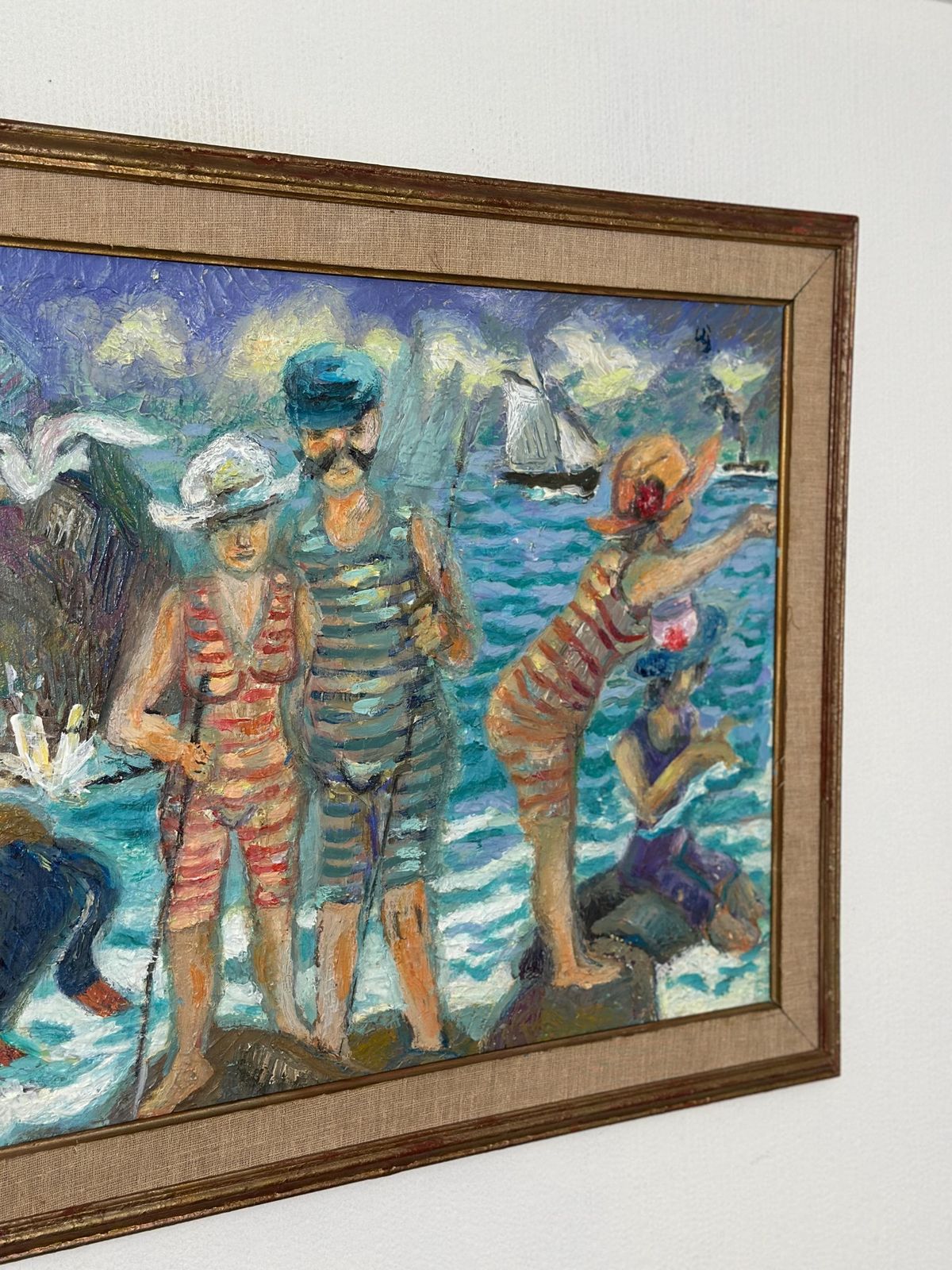Original Swedish Oil On Panel – “Summer” By Lars Ljungquis 2008 – Vintage & Framed – 61.5 × 75 Cm (24.2" × 29.5") photo 375.0