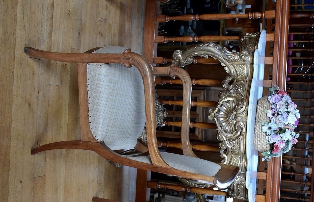 Empire Armchair Cherry,19th photo Furniture