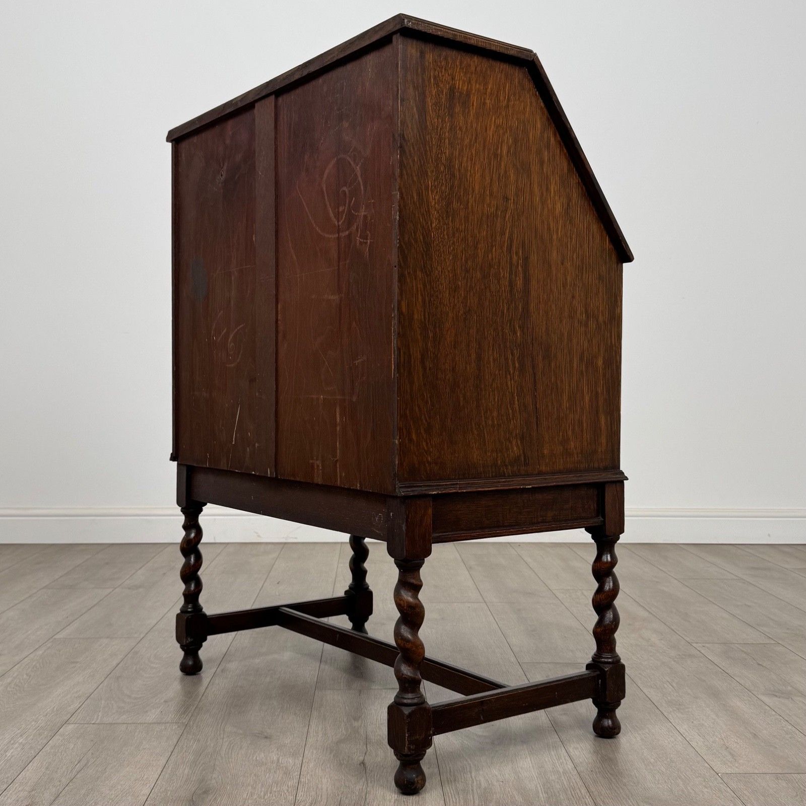 Antique 20th Century Fine Jacobean Style Bureau In Oak ( Af 5261 ) photo buy