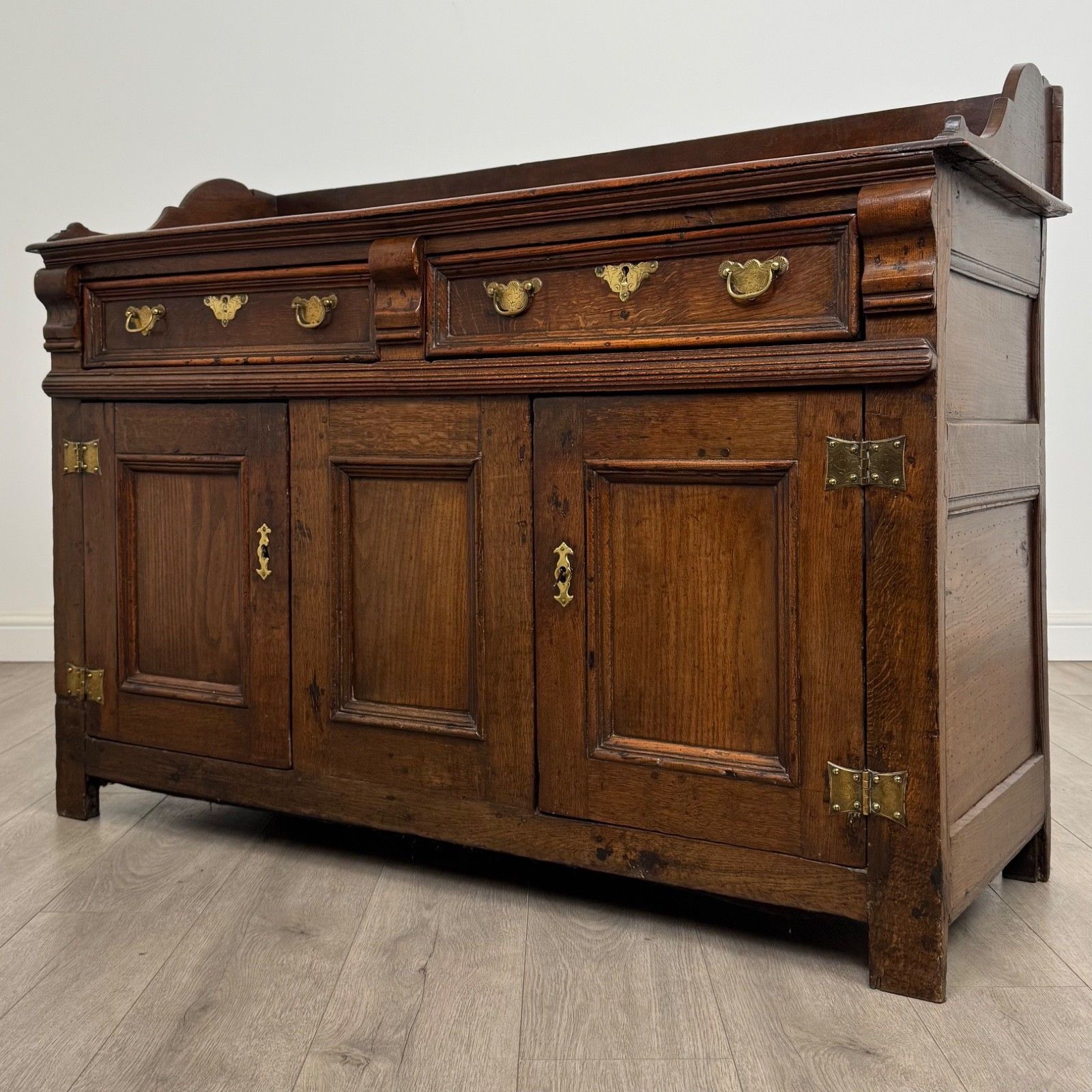Antique 18th Century Georgian Sideboard In Oak ( Af 5223 ) photo for sale