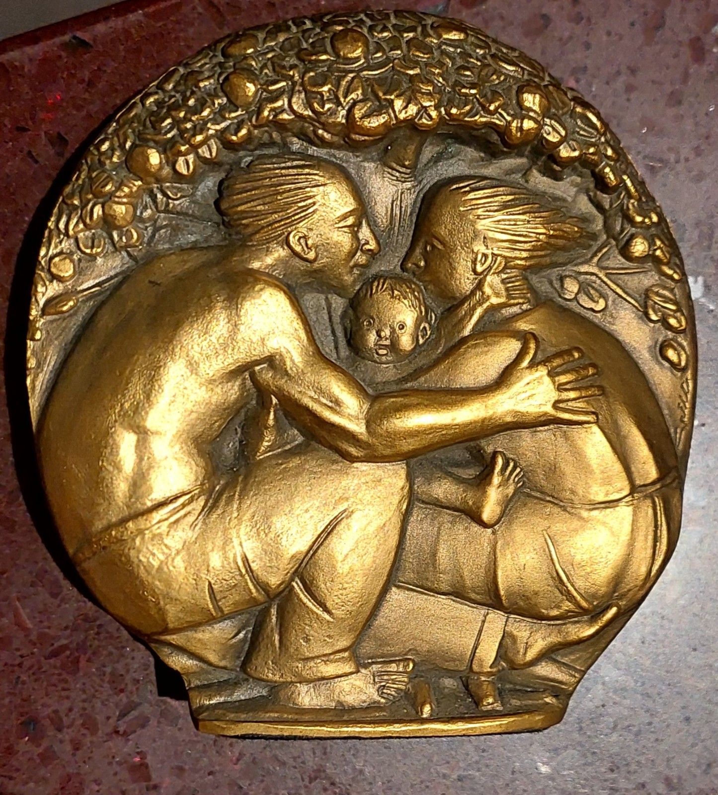 Angel Crickets Bronze Medal Sculpture Centenary Alliance Insurance photo vintage