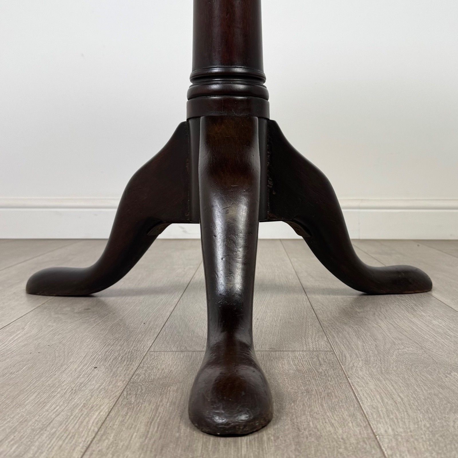 Antique 18th Century Georgian Tilt Top Table In Mahogany ( Af 5271 ) photo vinterior