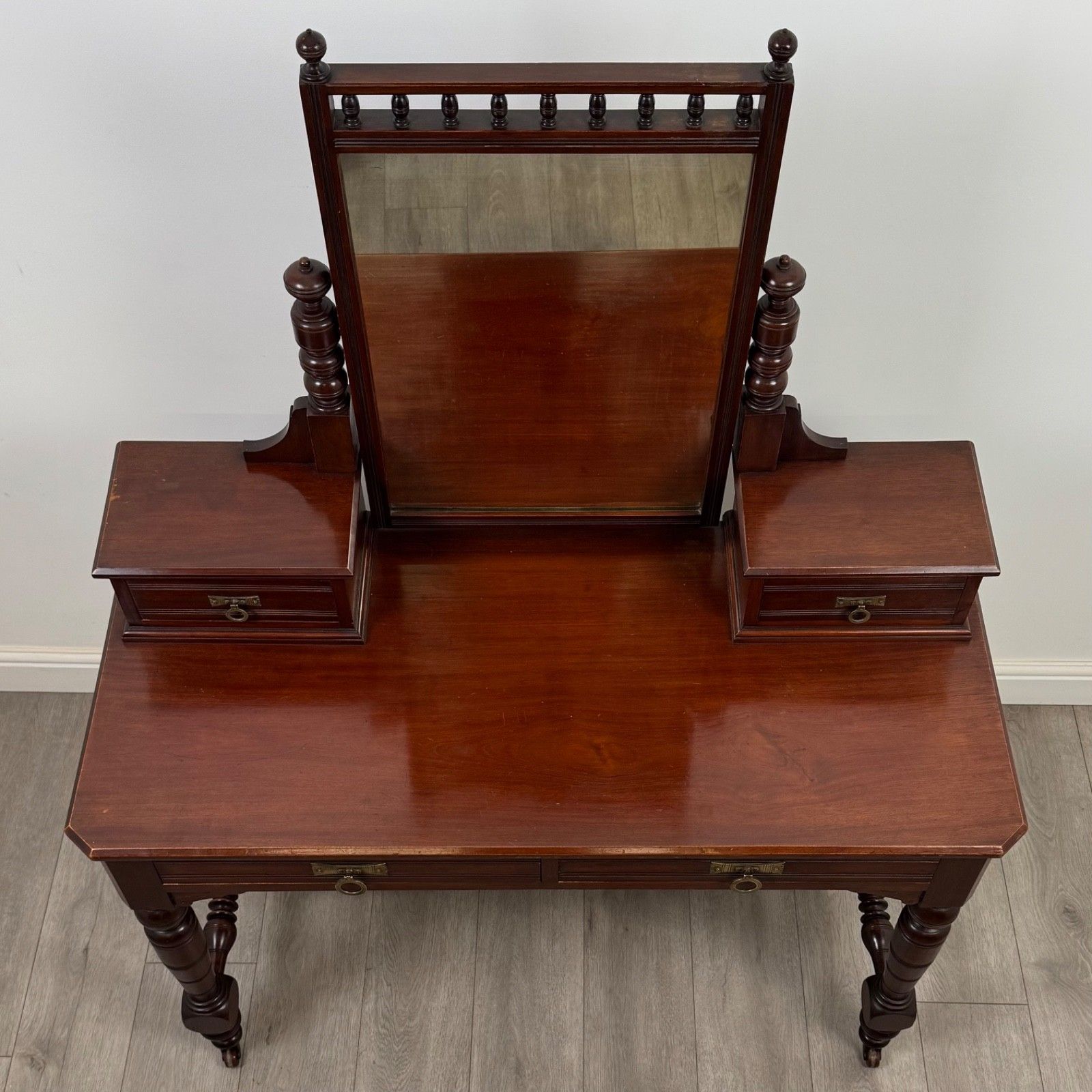 photo furniture Antique 20th Century Edwardian Dressing Table In Mahogany ( Af 5238 )