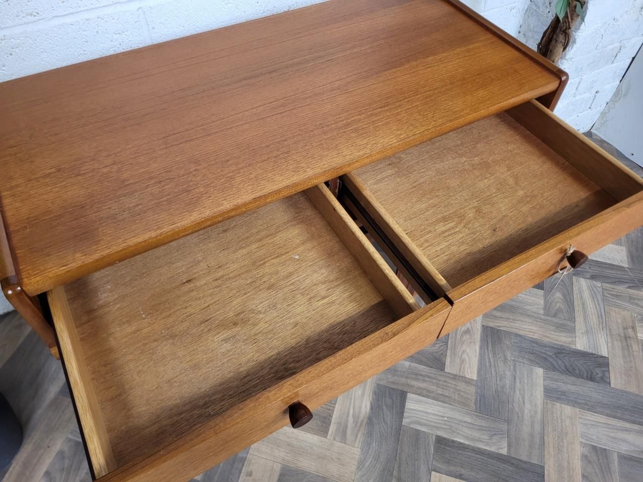 Vintage Nathan Parker Knoll Teak & Glass Hifi Record Media Cd Cabinet photo buy