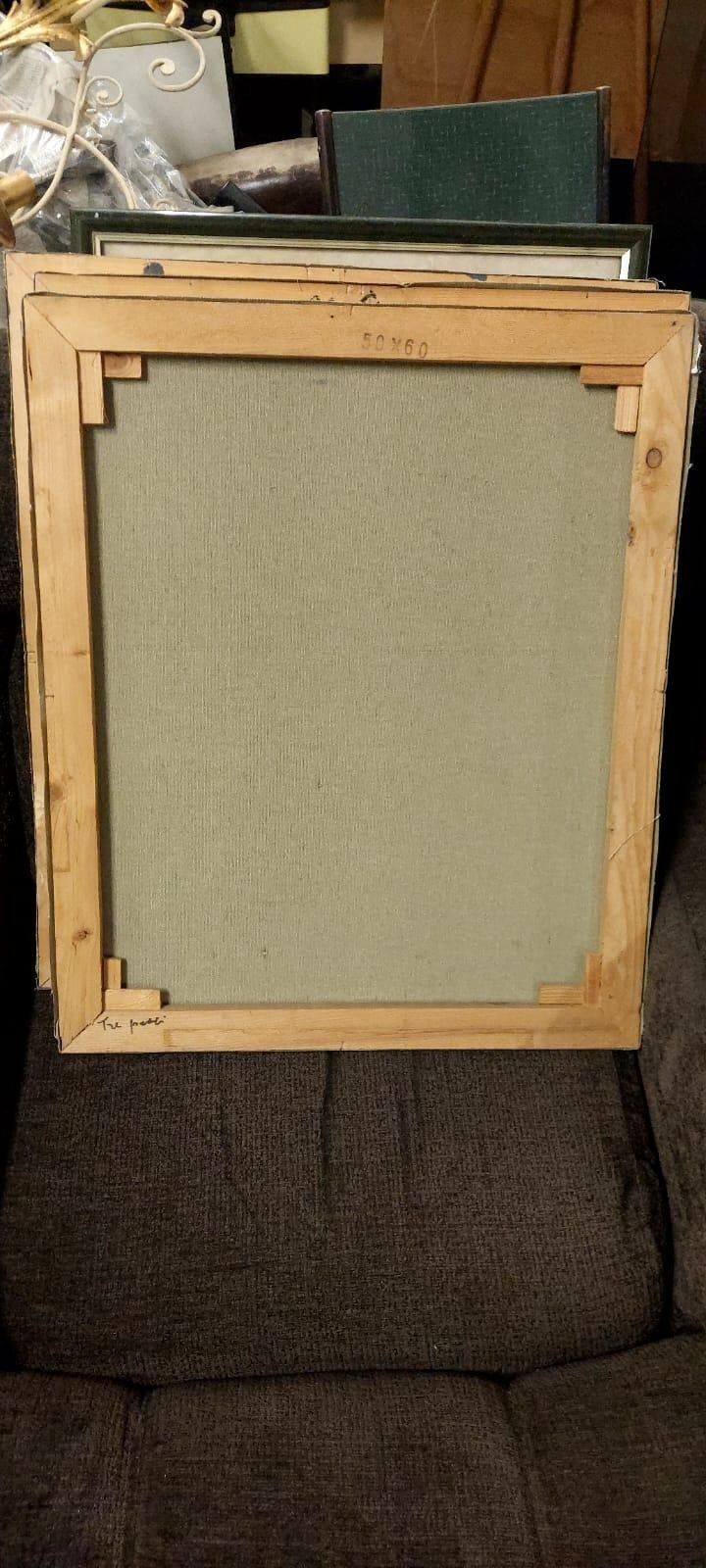 Franco Prayer Still Life Oil Painting (1924) 60x50 Cm photo vintage