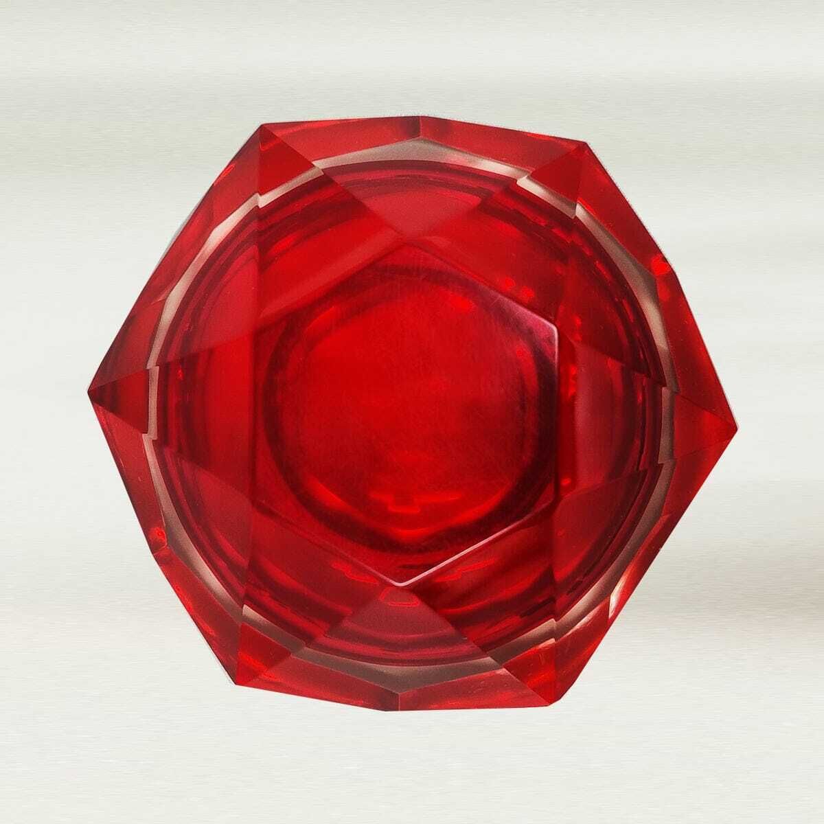 1960s Astonishing Red Ashtray Or Vide Poche By Flavio Poli For Seguso photo 252.0