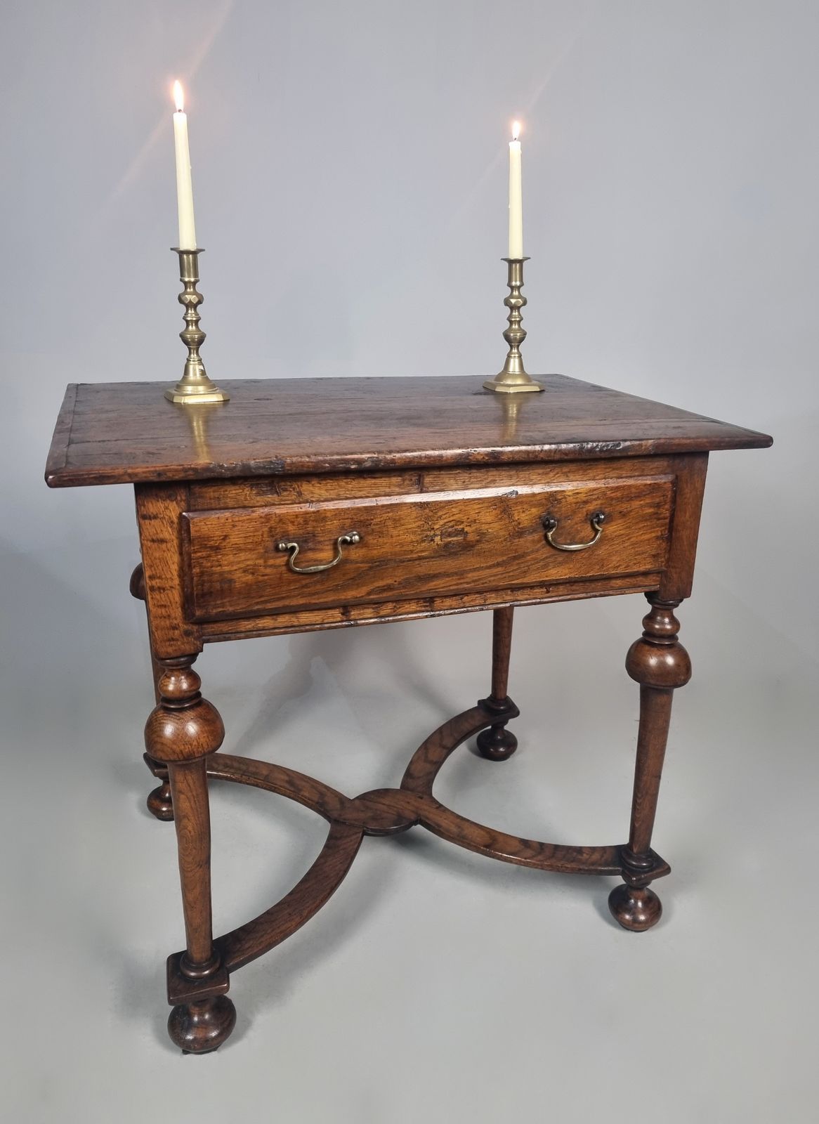 Beautiful Queen Anne Period Elm And Oak Lowboy C.1710 photo for sale