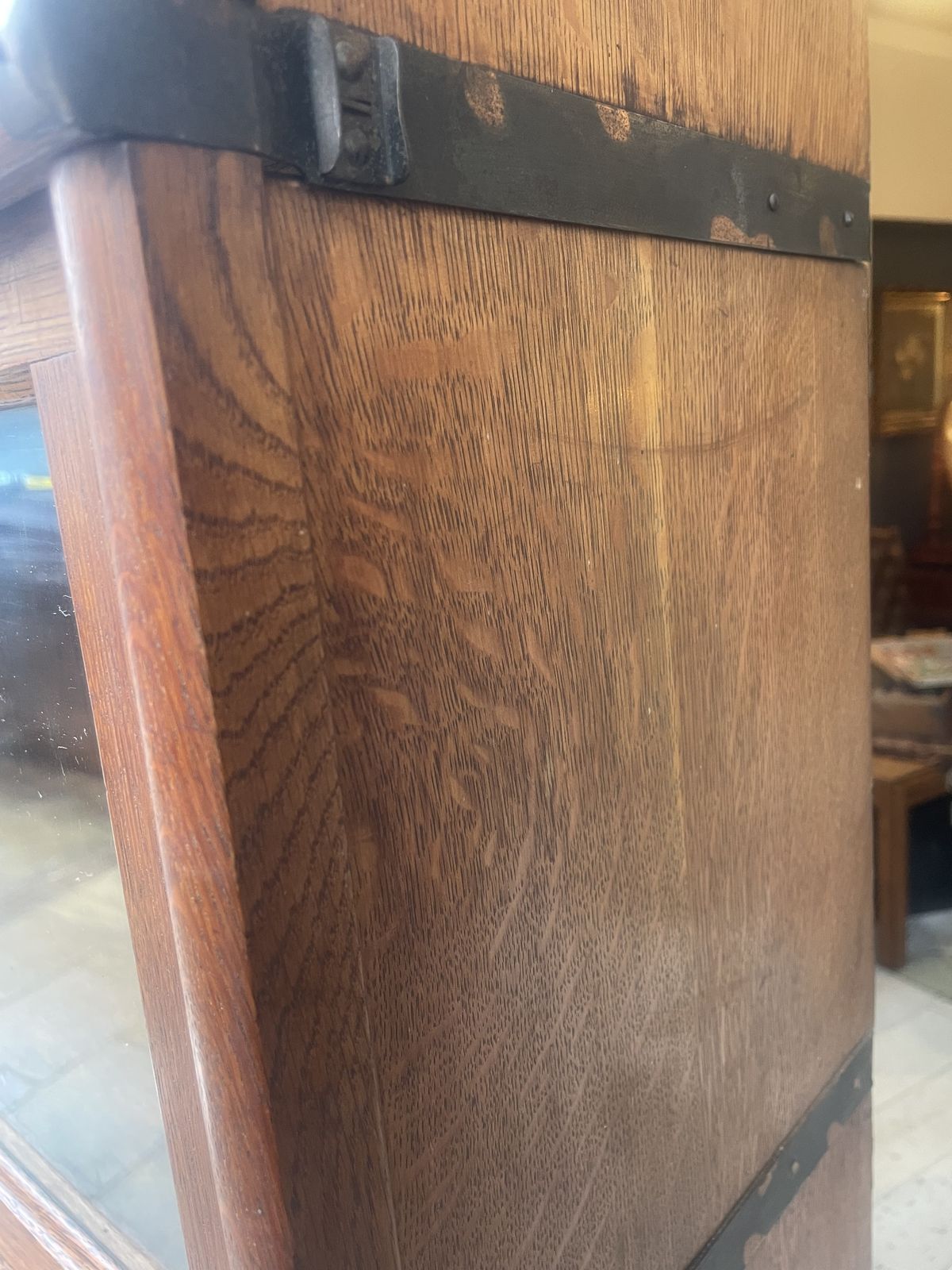 Furniture Antique Oak Globe Wernicke Sectional Barristers Book Case photo