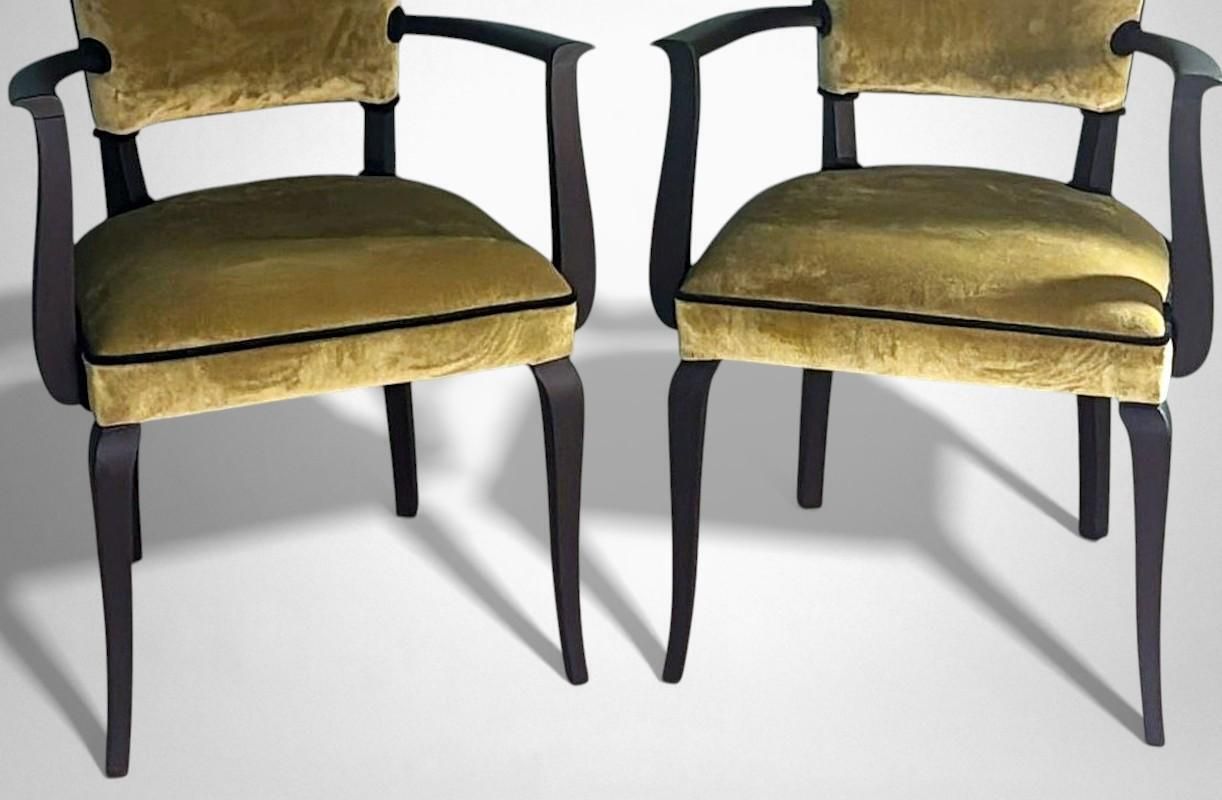 photo furniture Art Decò Pair Of French “Bridge” Chairs