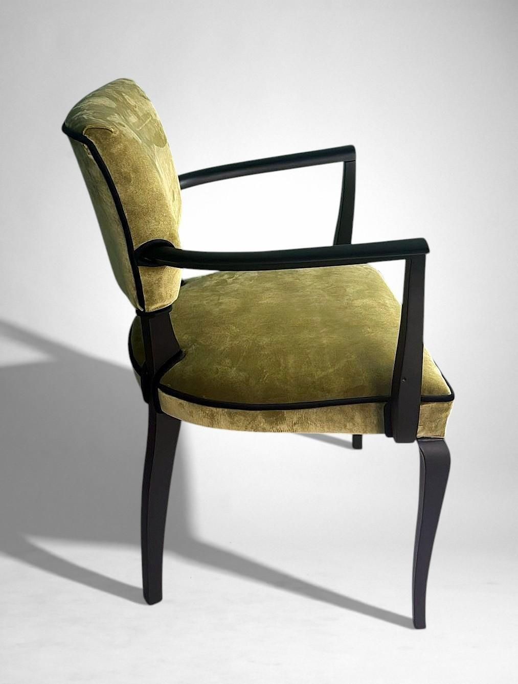 Furniture Art Decò Pair Of French “Bridge” Chairs photo