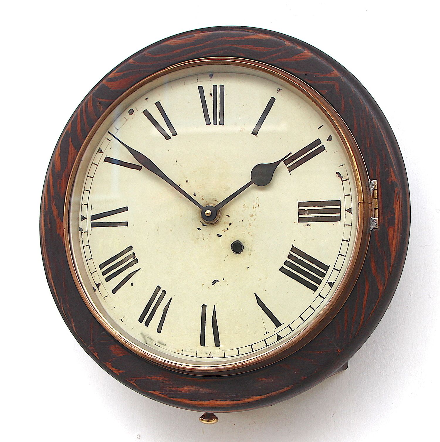 Large 39cm Railway Wall Clock Factory. Fully Guaranteed. London Timepiece.