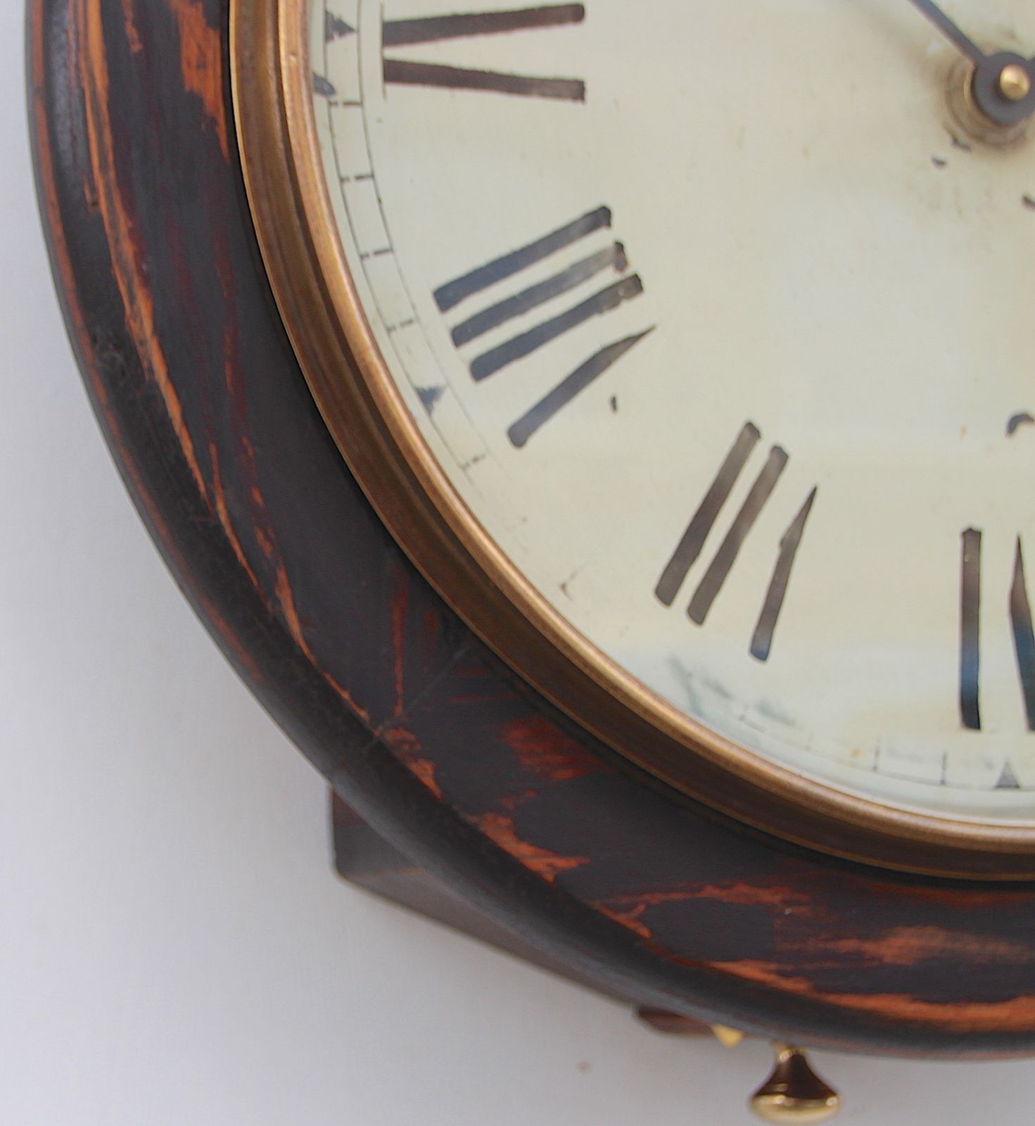 photo vintage Large 39cm Railway Wall Clock Factory. Fully Guaranteed. London Timepiece.