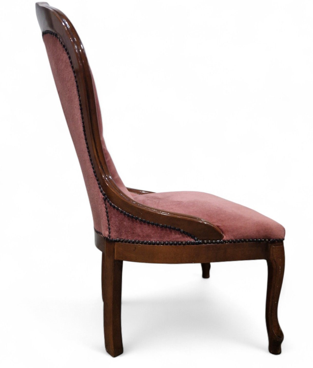 photo buy Victorian Style Nursing Chair Carved Bedroom Occasional Upholstered Seat