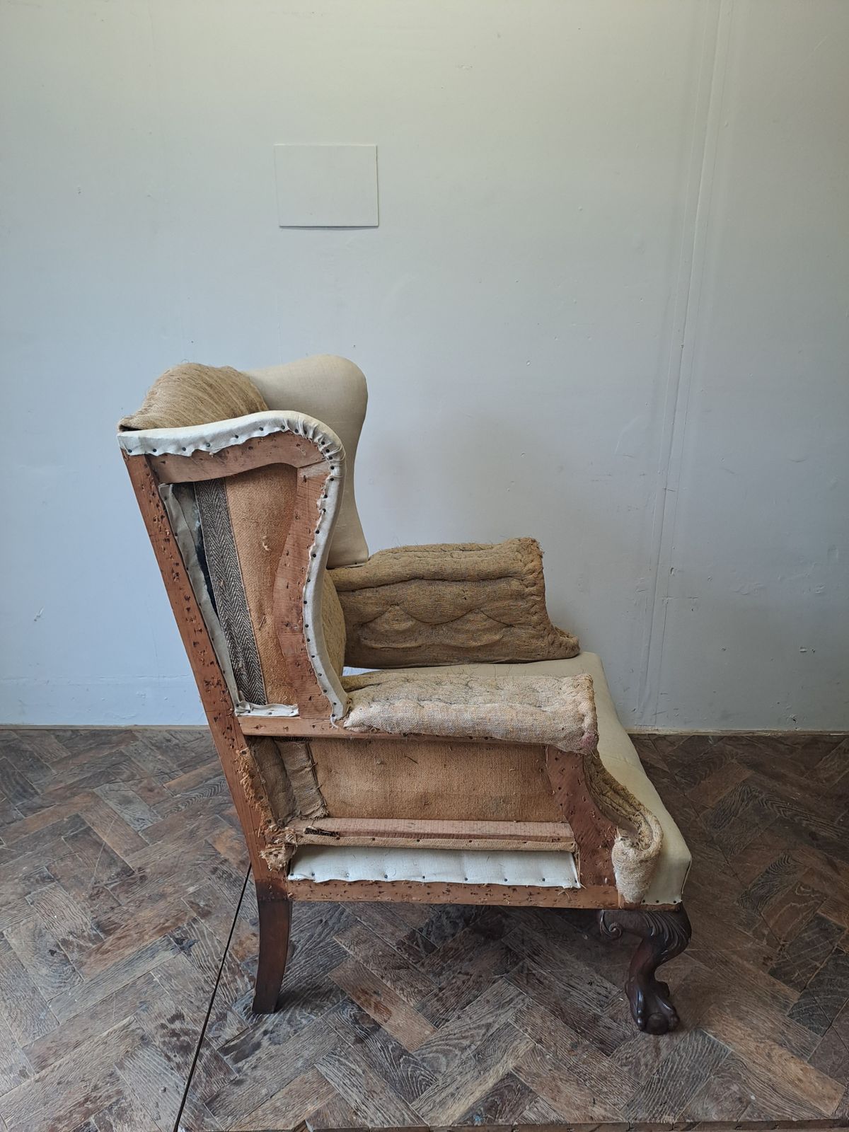 Edwardian Mahogany Wingchair, 1900s photo furniture
