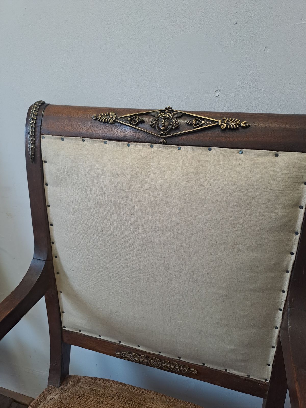 Pair Of French Empire Style Armchairs, Circa 1900 photo furniture