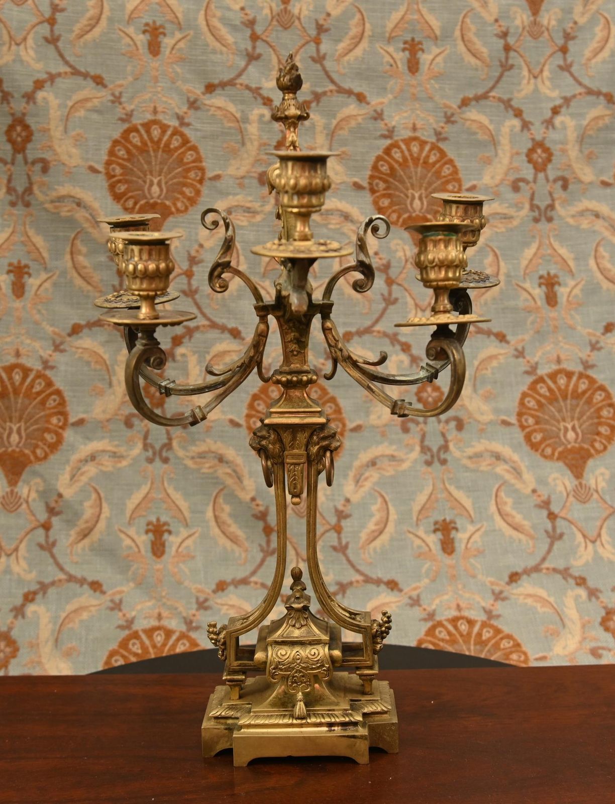 Louis XVI Gilt Clock Garniture Set Candelabras 1880 photo furniture