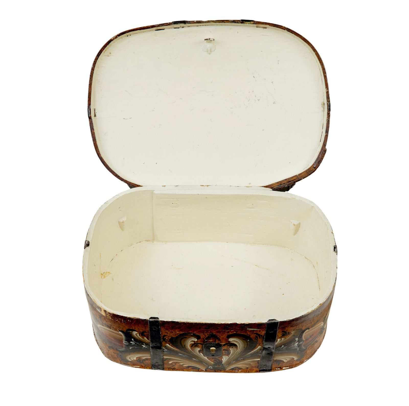 19th Century Scandinavian Folk Art Hand Painted Box photo furniture