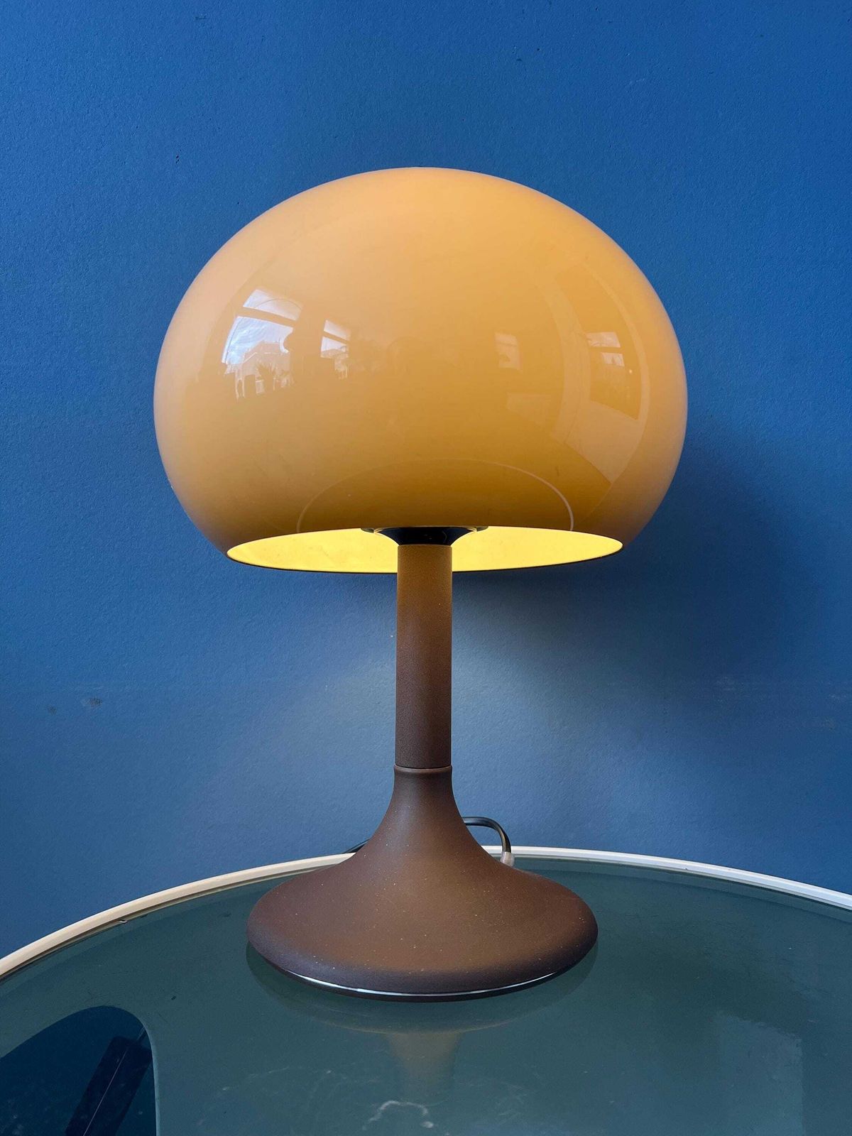 Vintage Mid Century Herda Space Age Mushroom Tafellamp
