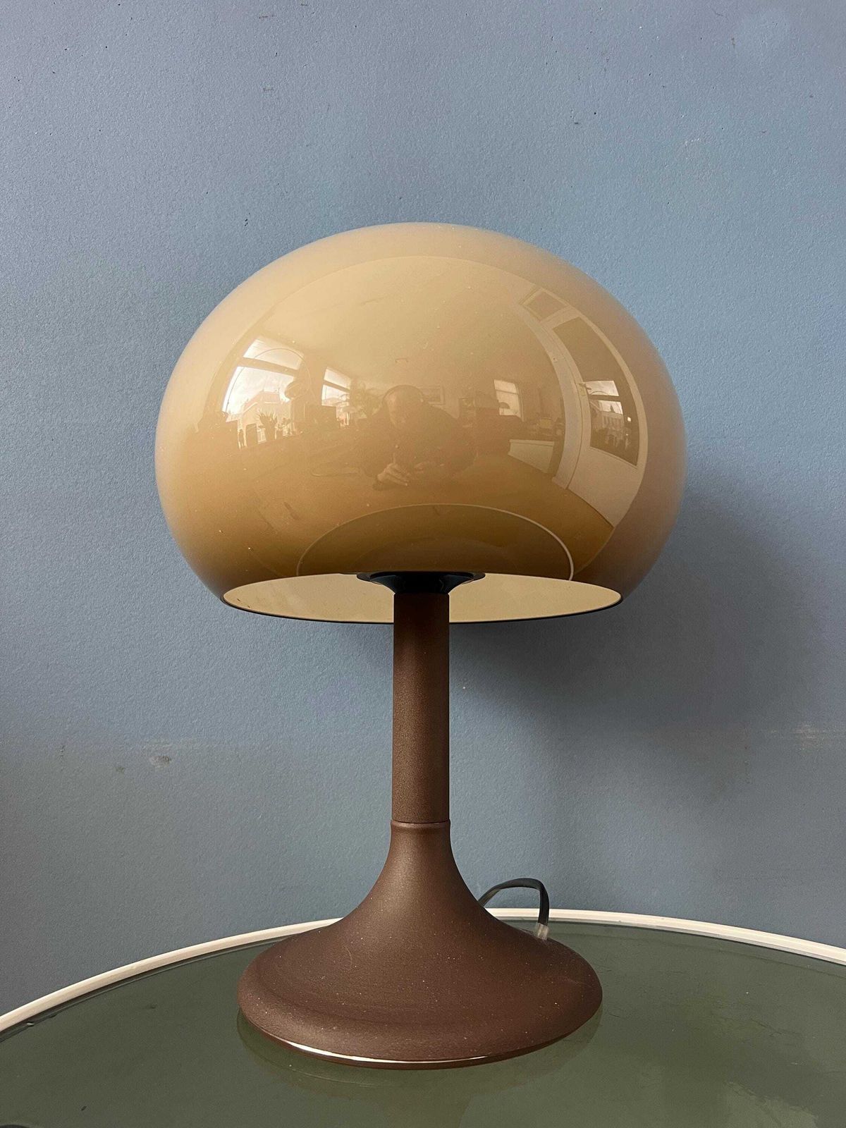 Vintage Mid Century Herda Space Age Mushroom Tafellamp photo vintage