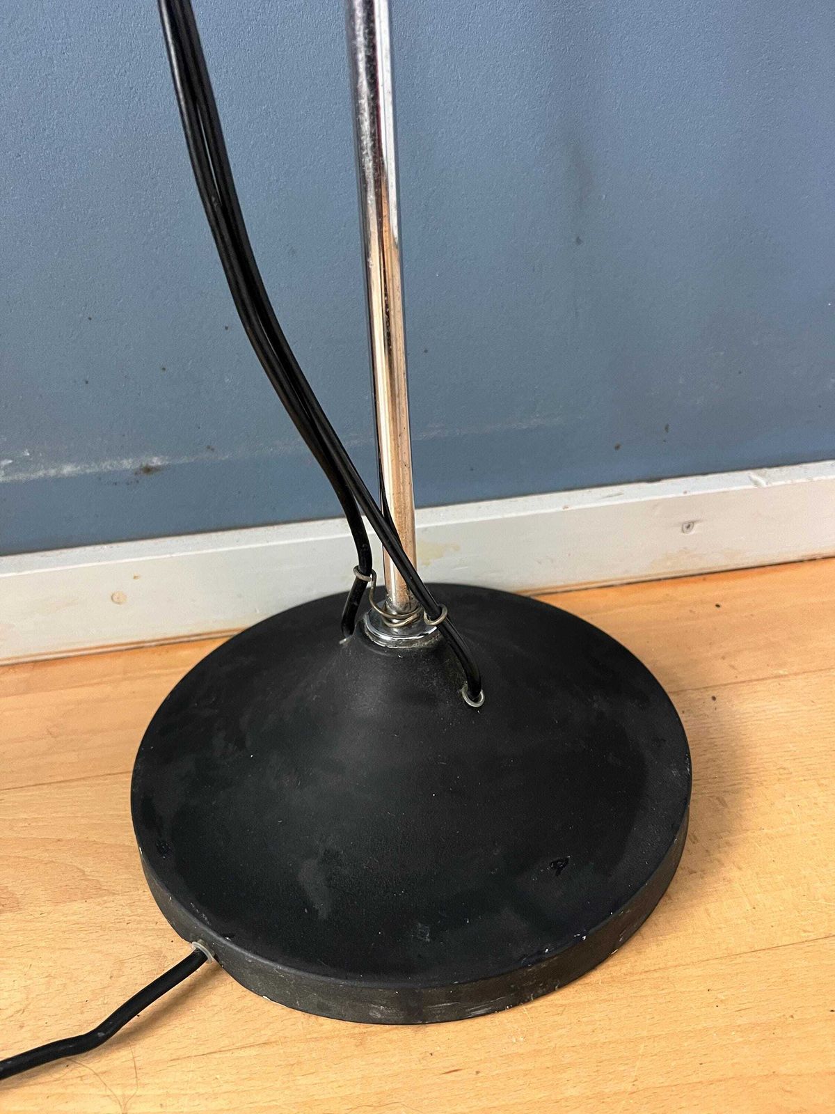 photo vinterior Mid Century Chromen Herda Eyeball Vloerlamp, Jaren '70