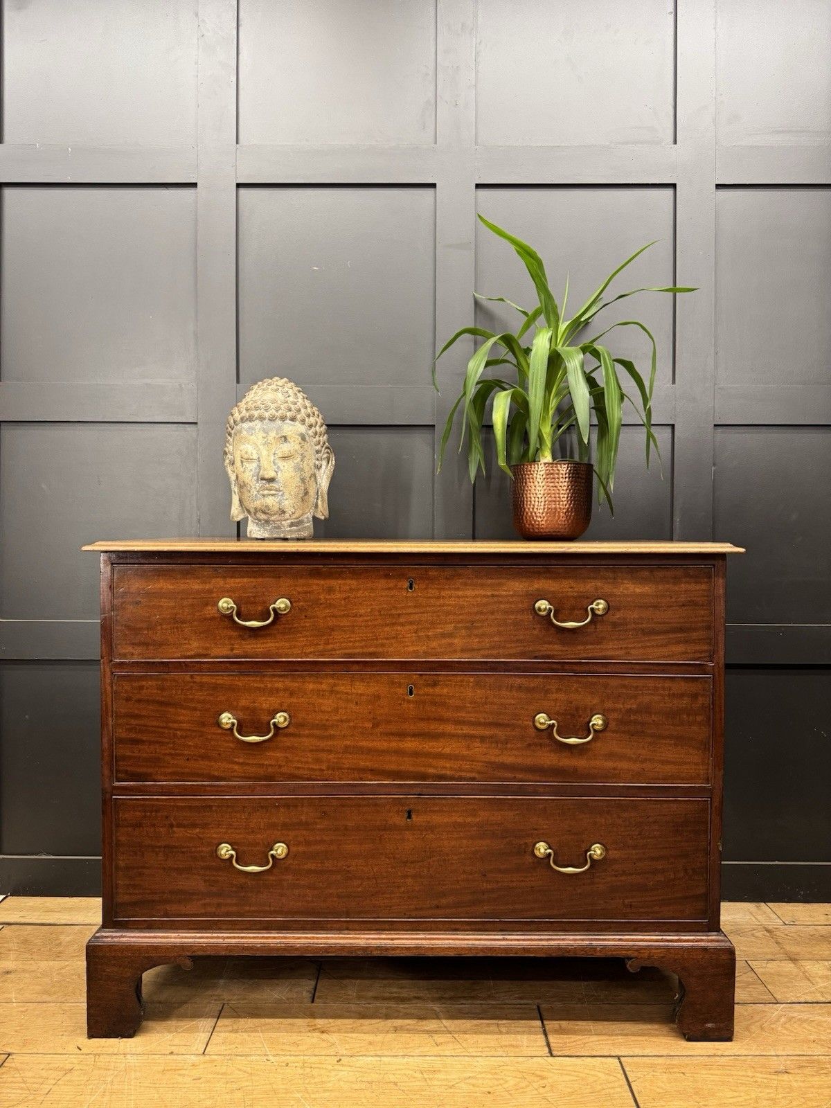 Antique Mahogany Chest Of Drawers / Bedroom Storage / Victorian Georgian