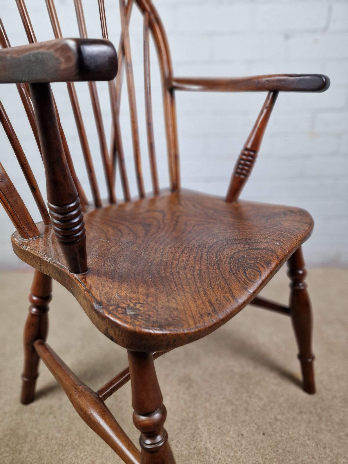 Furniture Antique Windsor Chair   19th Century Thames Valley Region photo