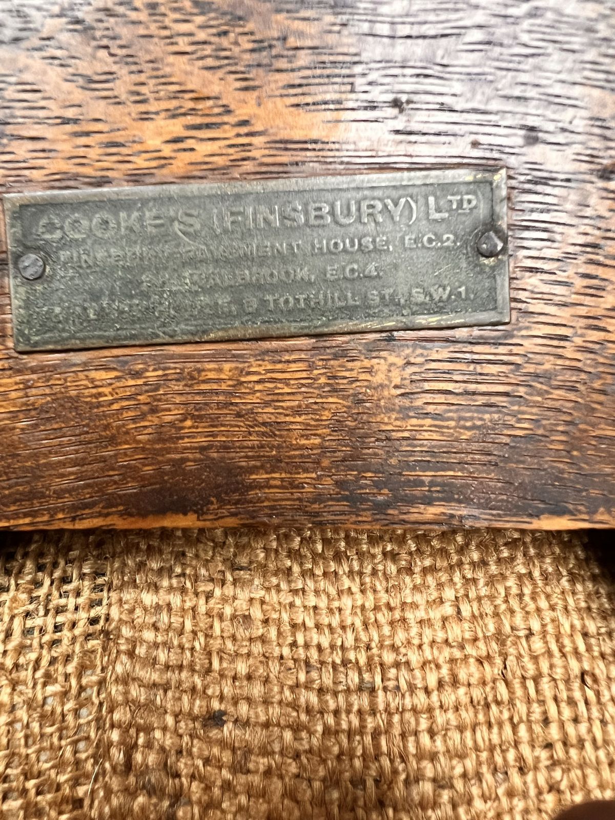 English Oak Swivel Desk Chair Circa 1910 20 photo 495.0