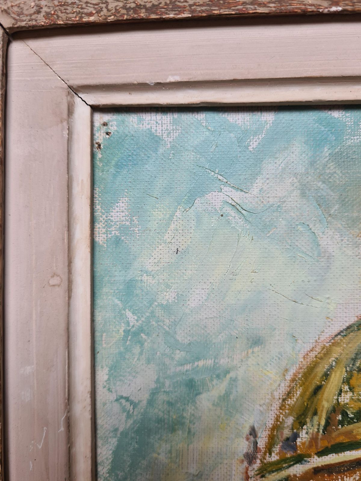 photo furniture Les Invalides, Paris, Mid Century Modern Oil Painting On Canvas