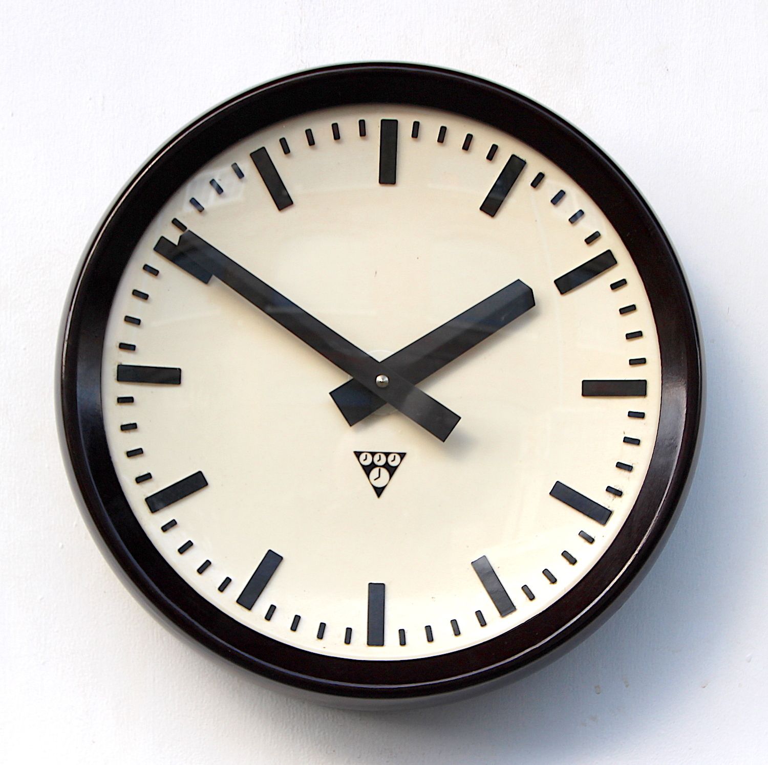 1970s Czech Bakelite Office/Commercial Industrial Wall Clock. Fully Guaranteed. London Timepiece. photo for sale