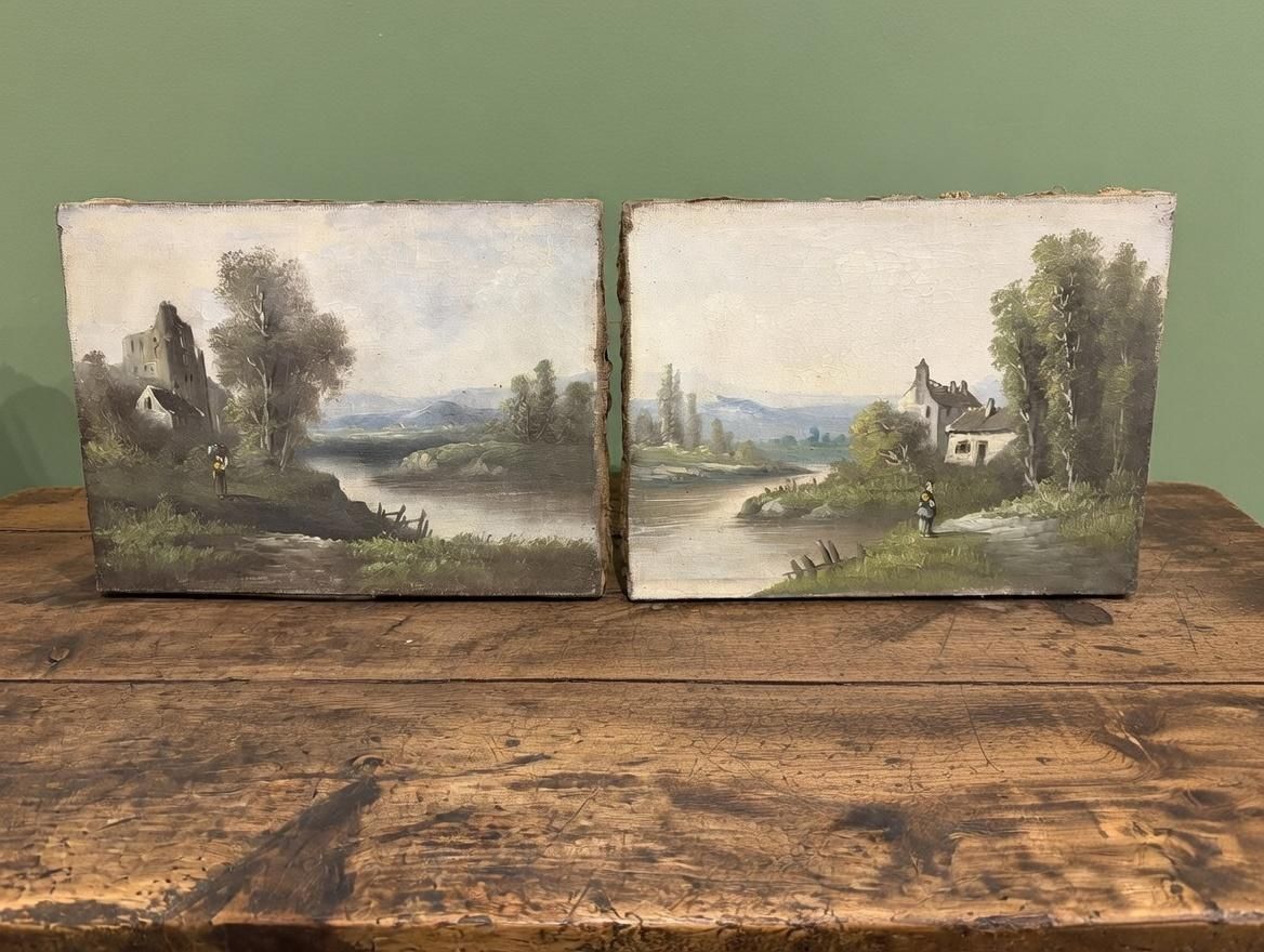 Pair Of 18th Century Continental Landscapes