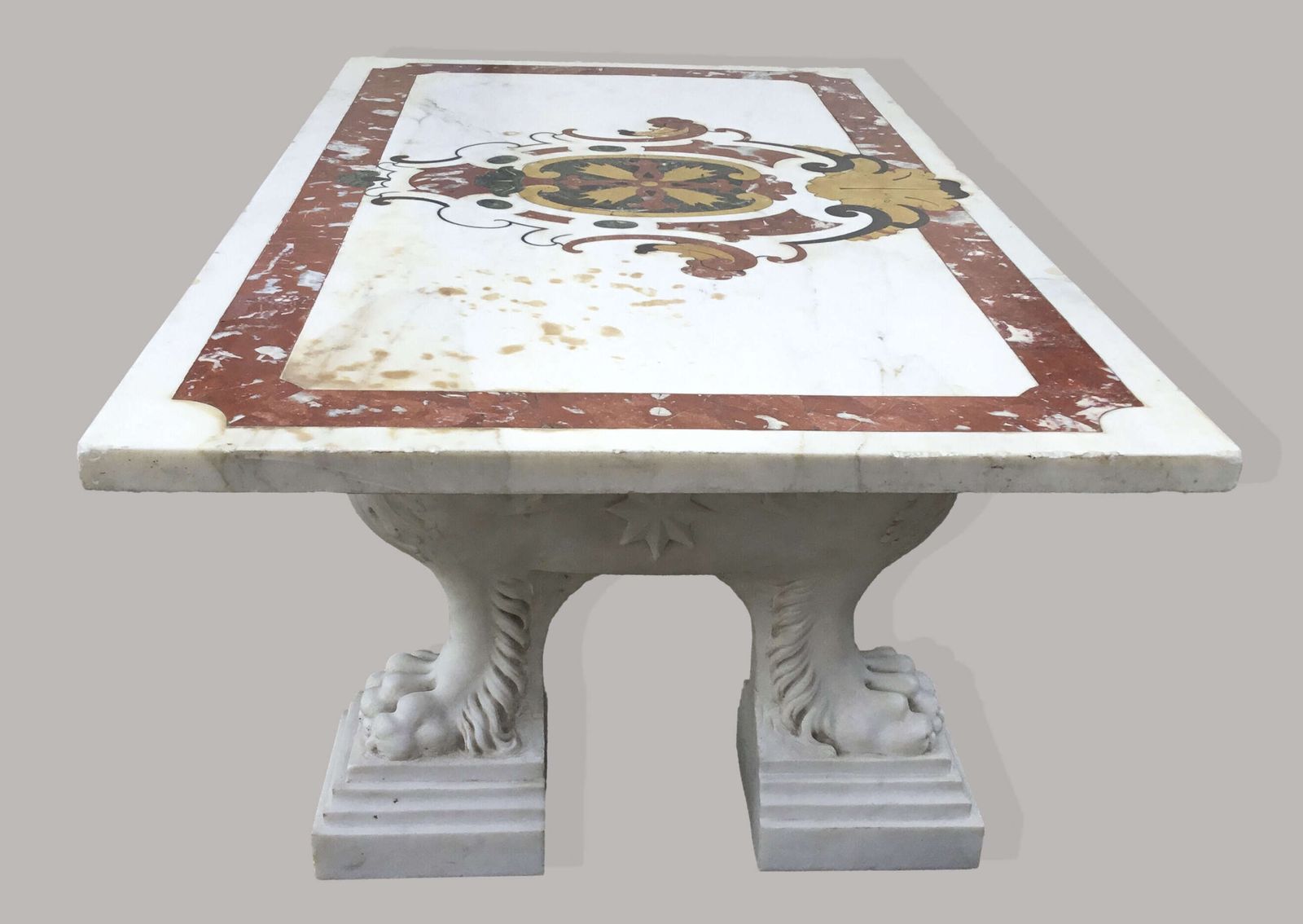10450.0 Magnificent C18th Large Italian Marble Low Centre Table photo