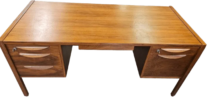 Jens Risom Mid Century Walnut Desk USA C 1960s photo buy