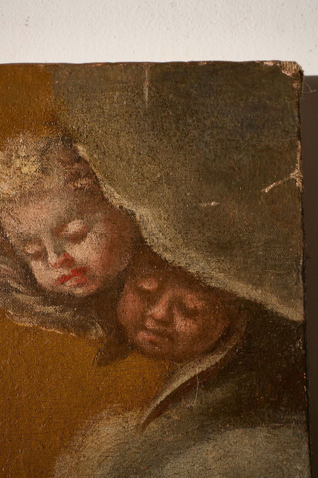 photo for sale Very Large 17th Century Oil On Canvas Painting Of The 'Immaculate Conception'