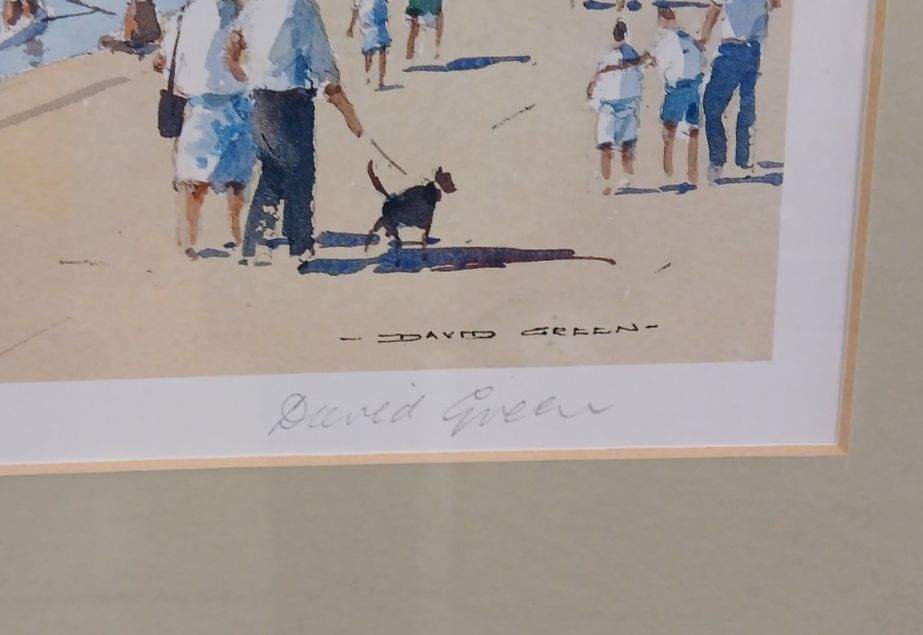 Regatta Day Bedford. Signed Print Of A Watercolour By David Green photo for sale