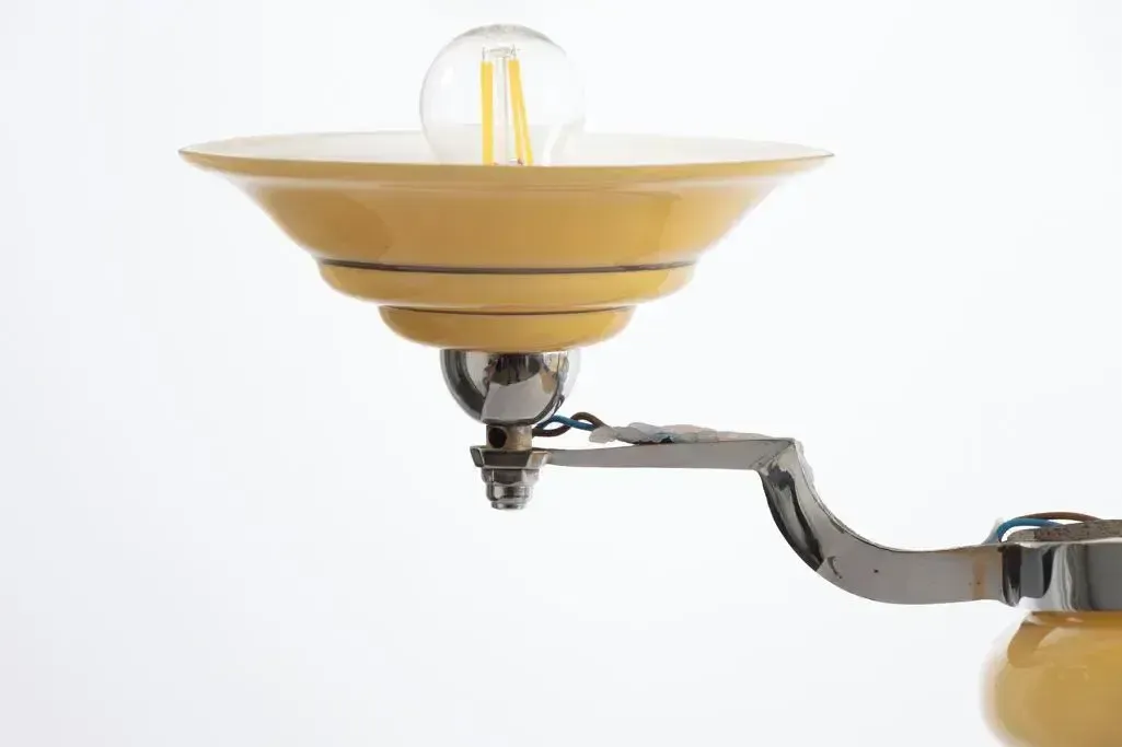 British Art Deco 3 Branch Chandelier C.1930 photo 1100.0