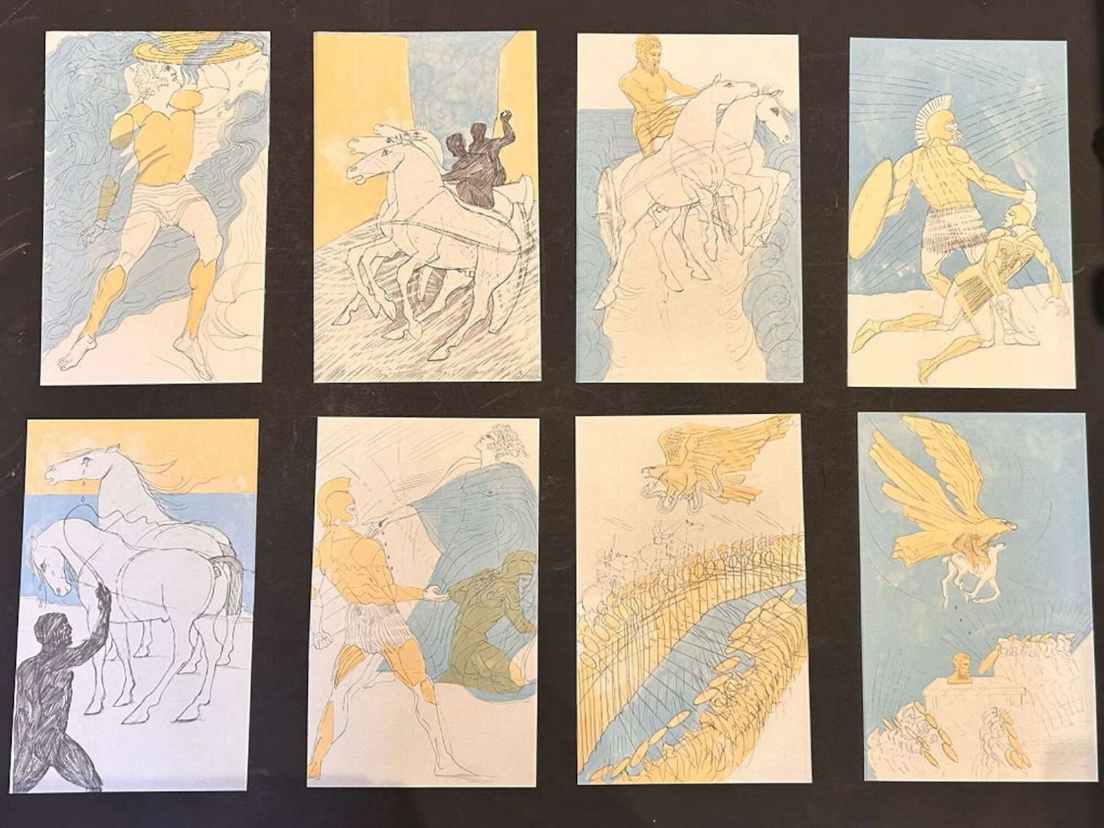 Elizabeth Frink: Set Of Fourteen Lithographs From The Iliad (1974) The Odyssey (1975) photo furniture