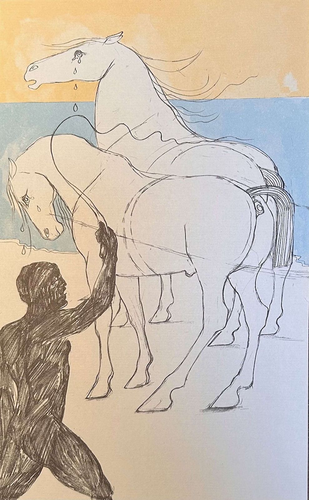 Elizabeth Frink: Set Of Fourteen Lithographs From The Iliad (1974) The Odyssey (1975) photo vintage