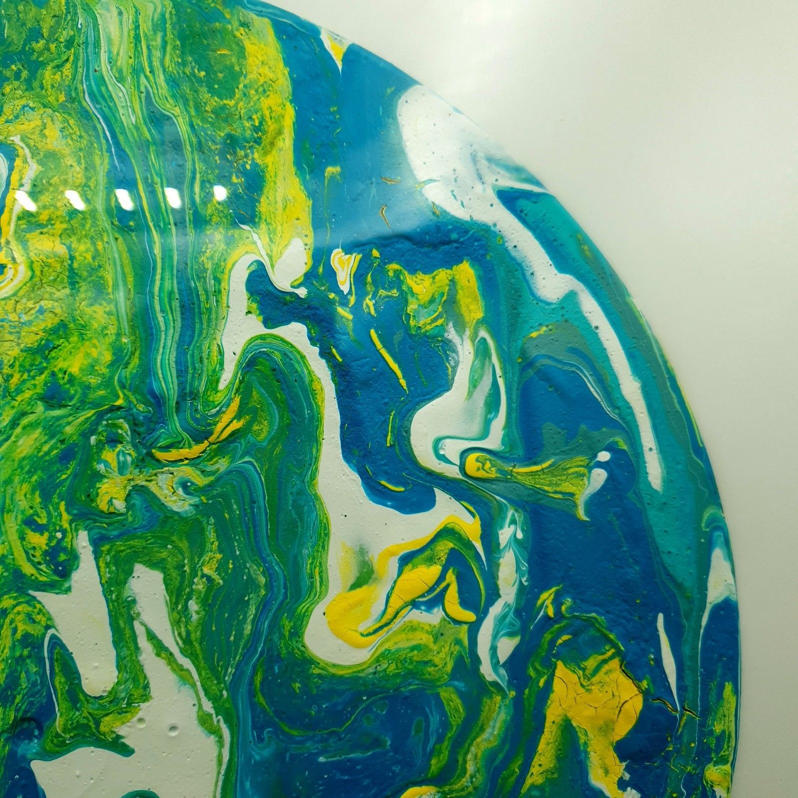 Acrylic On Vinyl Belinda Collett Weeping Willow Contemporary Abstract 44.5x44.3c photo 100.0