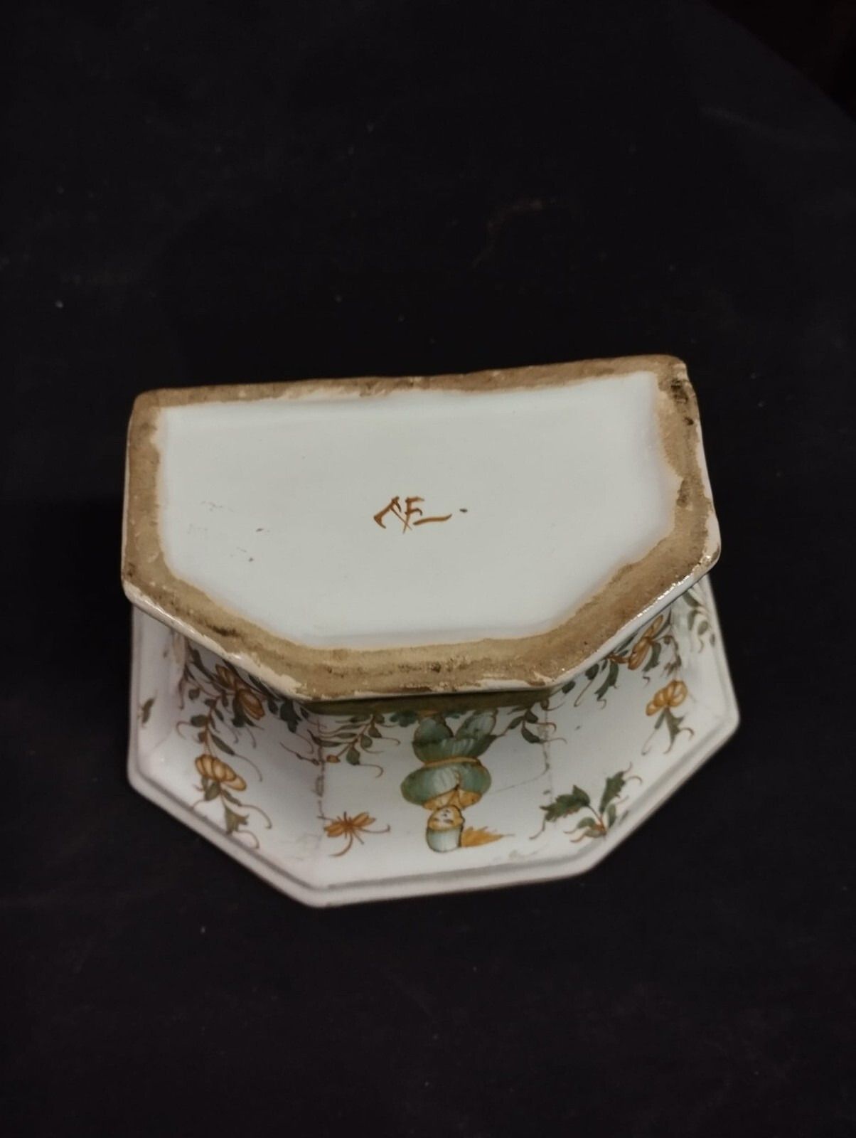 Majolica Flowerpot 18th Century France photo vintage