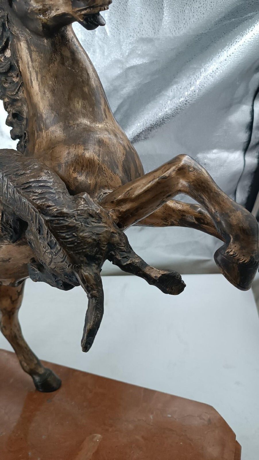 Large Bronze Sculpture Depicting Indian On Horseback Thomas Campajola photo 1031.0