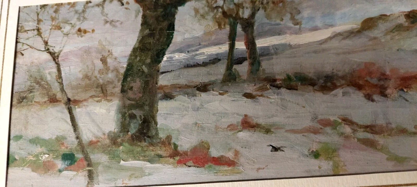 Landscape Painting Oil On Panel Early 900 Italy Antique Painting photo vintage