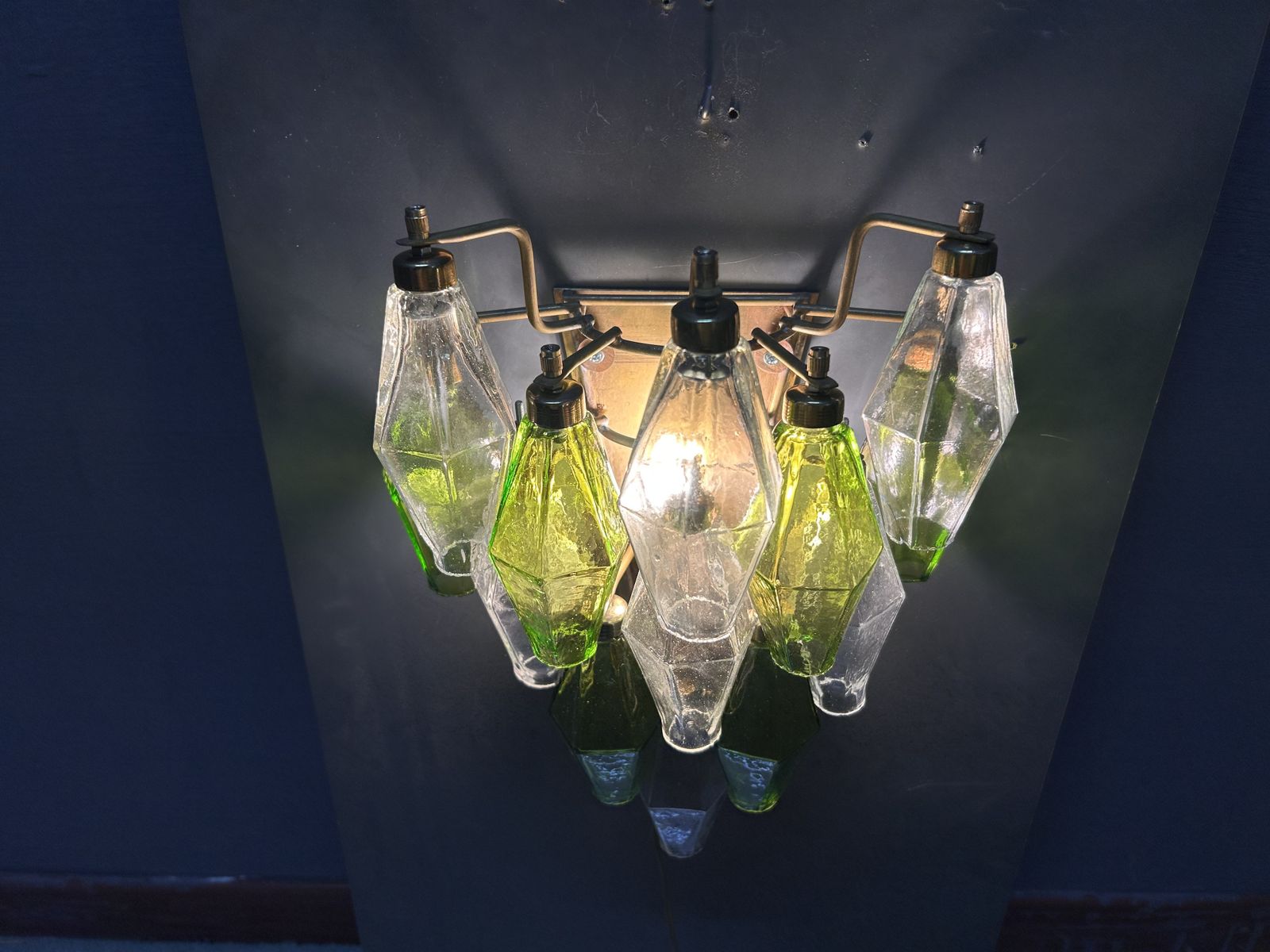 Murano Glass Poliedri Sconces, Italy, 1980s   Set Of 2 photo furniture