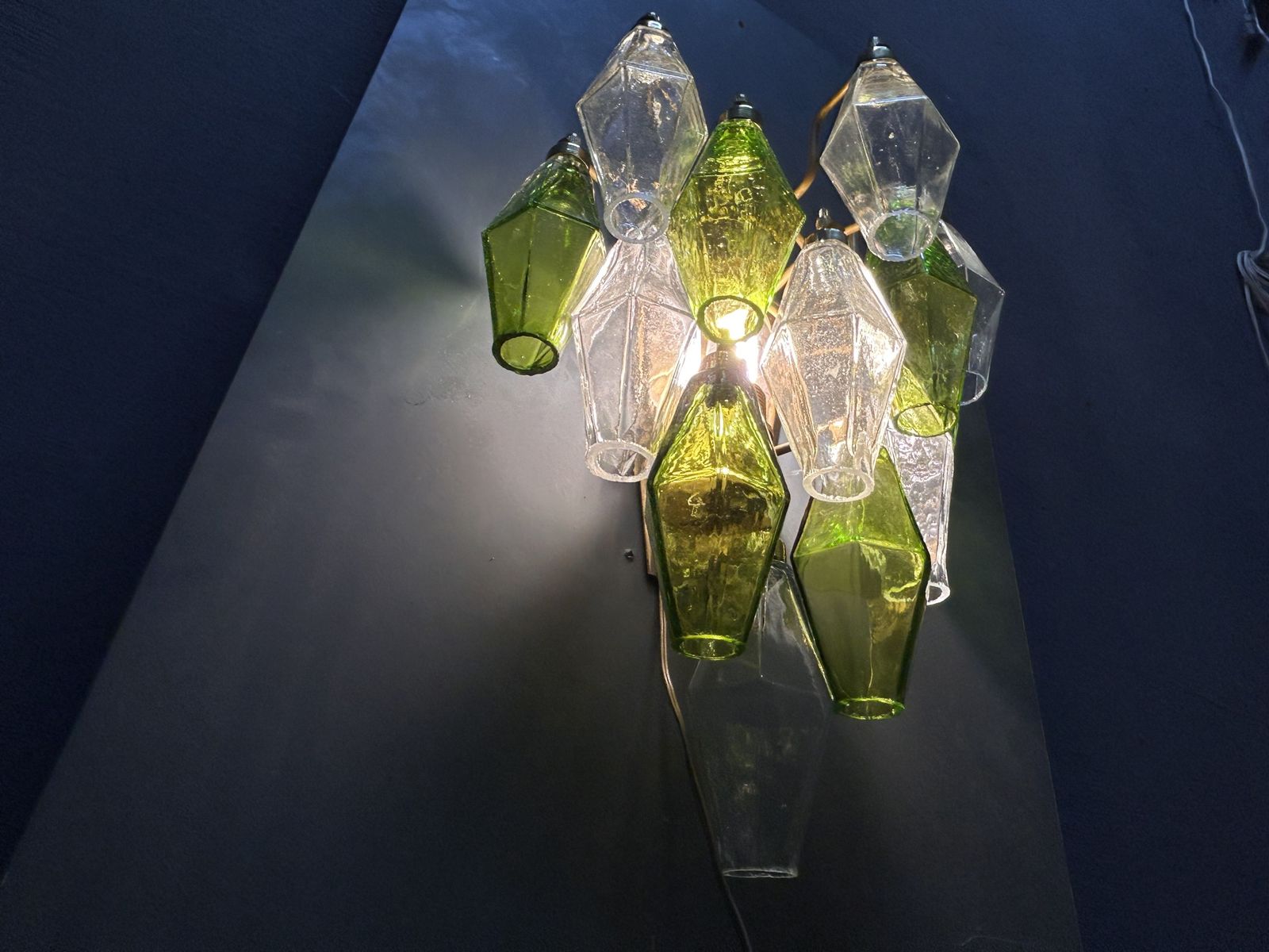 Murano Glass Poliedri Sconces, Italy, 1980s   Set Of 2 photo buy