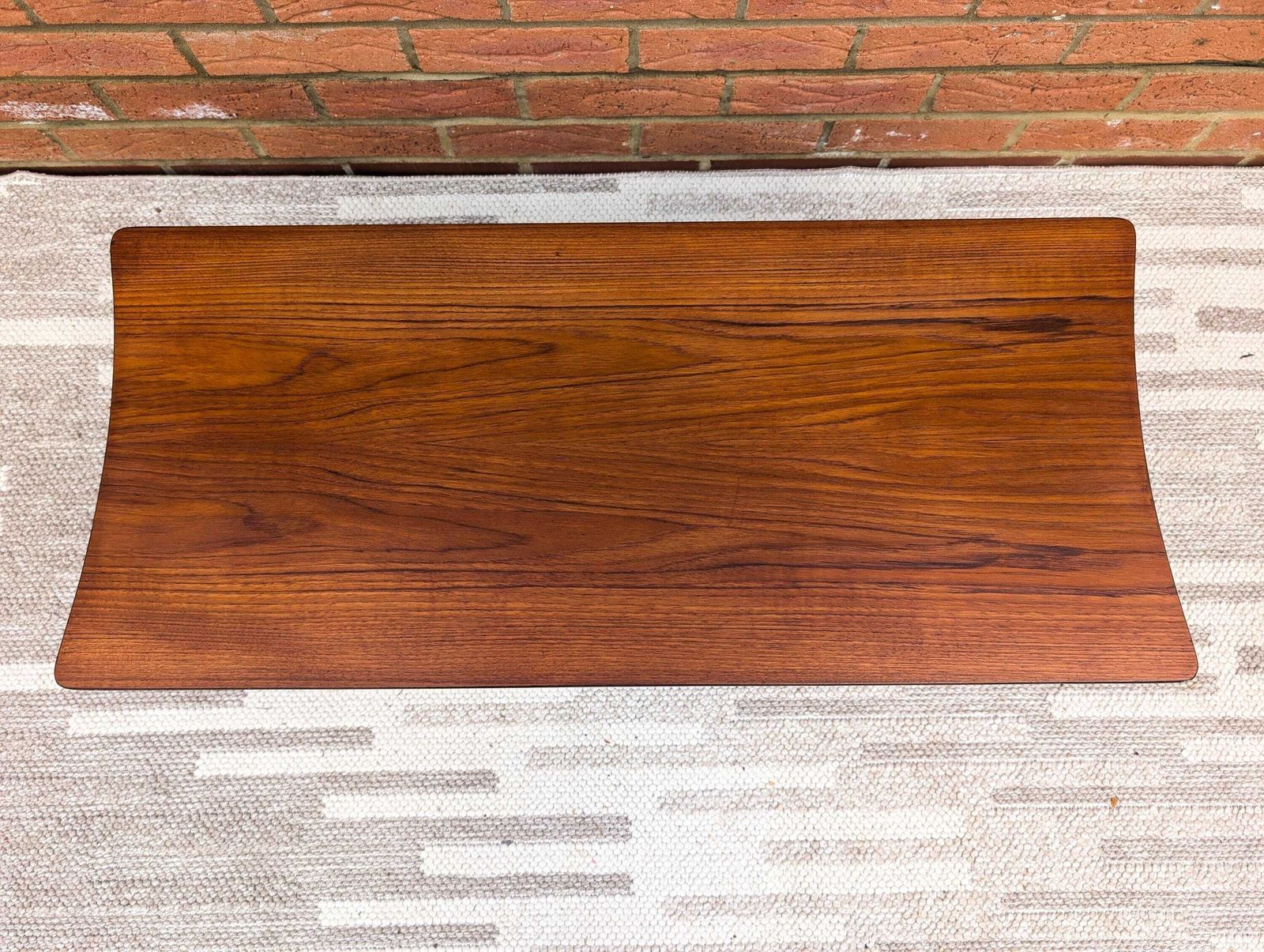415.0 Midcentury Solid Teak Coffee Table By Richard Hornby By Fyne Ladye. photo